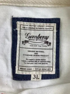 Gembony/Tシャツ/カットソー/トップス/ホワイト/3L