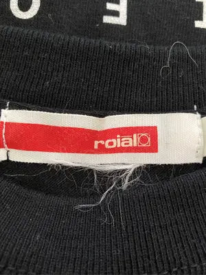 roial/ロイアル/Tシャツ/カットソー/トップス/ブラック/LARGE