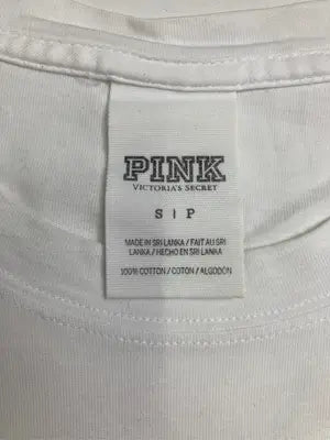 PINK/ピンク/Tシャツ/カットソー/トップス/ホワイト/S