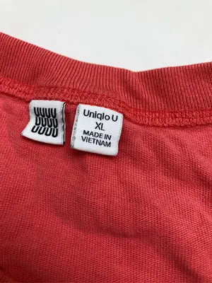 UNIQLO/ユニクロ/Tシャツ/カットソー/トップス/レッド/XL