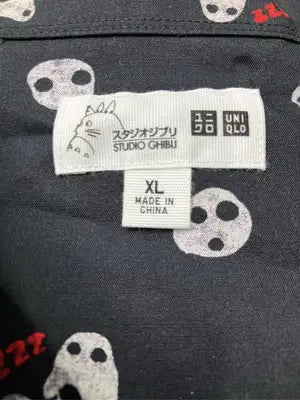 stadioジブリ x UNIQLO/スタジオジブリユニクロ/シャツ/ブラウス/トップス/ブラック/XL