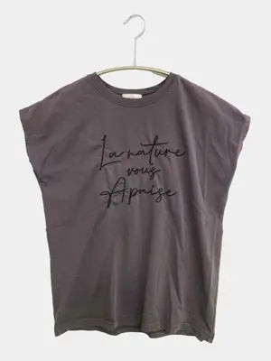 Linoluce/リノルーセ/Tシャツ/カットソー/トップス/グレー/M
