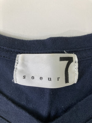 soeur7/スールセブン/Tシャツ/カットソー/トップス/ネイビー
