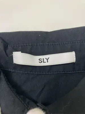 SLY/スライ/シャツワンピース/ワンピース/ドレス/ブラック/FREE