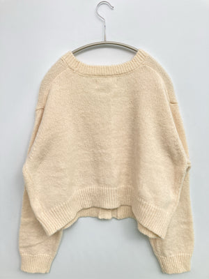 カーディガン/ボレロ/トップス/アイボリー/L