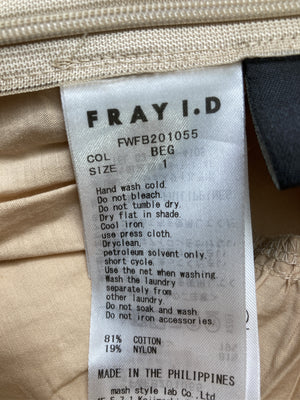 FRAY I.D/フレイアイディー/シャツ/ブラウス/トップス/ベージュ/1