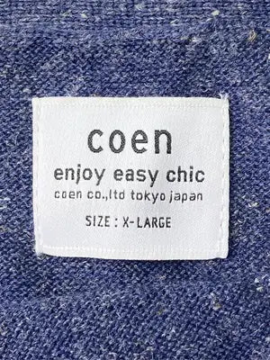 coen/コーエン/カーディガン/ボレロ/トップス/ネイビー/X-LARGE