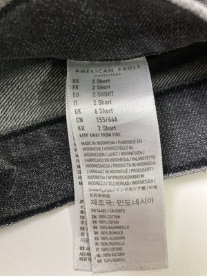 AMERICAN EAGLE/アメリカンイーグル/デニムパンツ/パンツ/グレー/US 2Short
