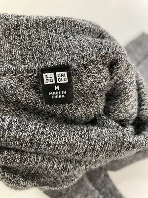 UNIQLO/ユニクロ/ニット/セーター/トップス/グレー/M
