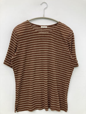 Tシャツ/カットソー/トップス/ブラウン