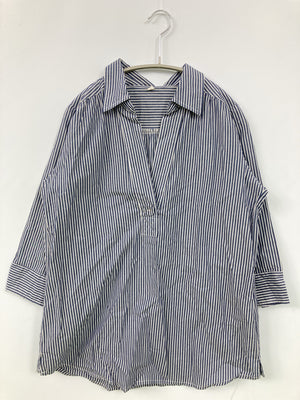 シャツ/ブラウス/トップス/ブルー/M