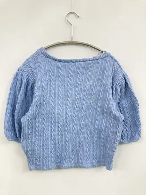 ZARA/ザラ/ニット/セーター/トップス/スカイブルー/EUR L/USA L/MEX 30