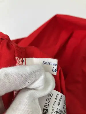 Samansa Mos2 blue/サマンサモスモスブルー/ロングスカート/スカート/レッド/M