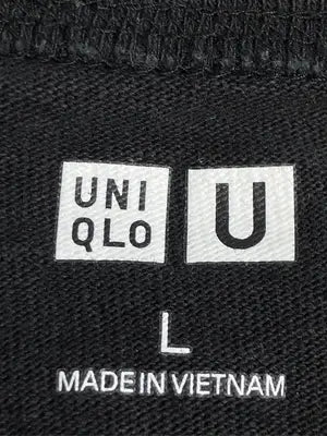 UNIQLO/ユニクロ/Tシャツ/カットソー/トップス/ブラック/L