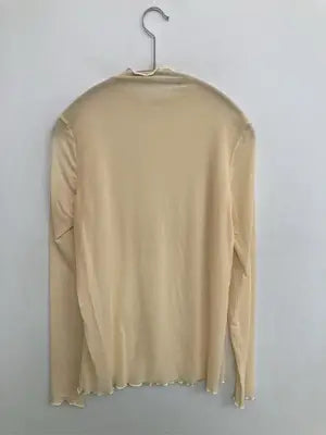 LAUIR/ラウアー/Tシャツ/カットソー/トップス/アイボリー/L