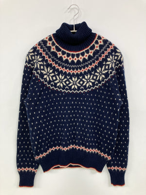 GIRL&GIRL/ニット/セーター/トップス/ネイビー/M