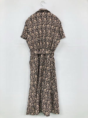 Meridian/メリディアン/シャツワンピース/ワンピース/ドレス/ブラック