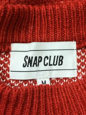 SNAP CLUB/スナップクラブ/ニット/セーター/トップス/レッド/M
