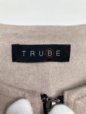 TRUBE/ノーカラーコート/ジャケット/アウター/ベージュ