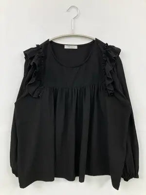8767/シャツ/ブラウス/トップス/ブラック