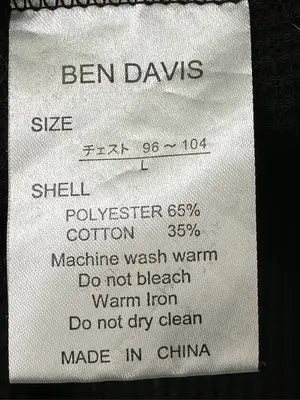BEN DAVIS/ベンデイビス/Tシャツ/カットソー/トップス/ブラック/L