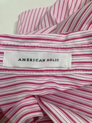 AMERICAN HOLIC/アメリカンホリック/シャツワンピース/ワンピース/ドレス/ピンク/F