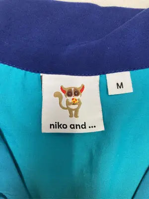 niko and .../ニコアンド/シャツ/ブラウス/トップス/ブルー/M