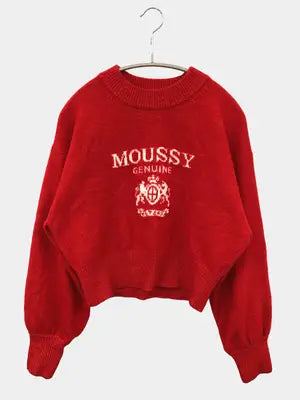 MOUSSY/マウジー/ニット/セーター/トップス/レッド/F