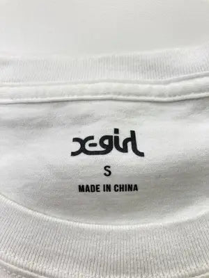 X-GIRL/エックスガール/Tシャツ/カットソー/トップス/ホワイト/Ｓ