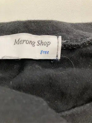 Merong Shop/Tシャツ/カットソー/トップス/ブラック/Free