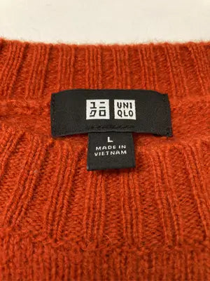 UNIQLO/ユニクロ/ニット/セーター/トップス/レッド/L