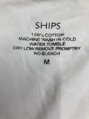 SHIPS/シップス/Tシャツ/カットソー/トップス/ホワイト/M