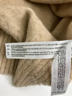 ZARA/ザラ/ニット/セーター/トップス/ベージュ/USA M