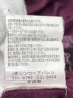 ANTIPODE/Tシャツ/カットソー/トップス/パープル/L