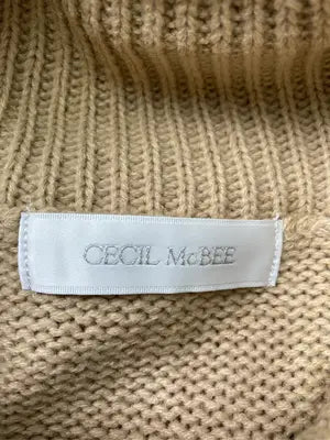 CECIL McBEE/セシルマクビー/ニット/セーター/トップス/ベージュ/M