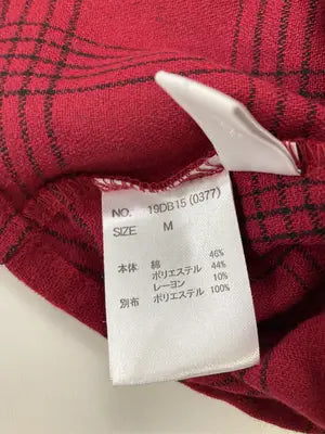 CECIL McBEE/セシルマクビー/シャツ/ブラウス/トップス/レッド/M