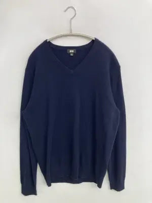 UNIQLO/ユニクロ/ニット/セーター/トップス/ネイビー/L