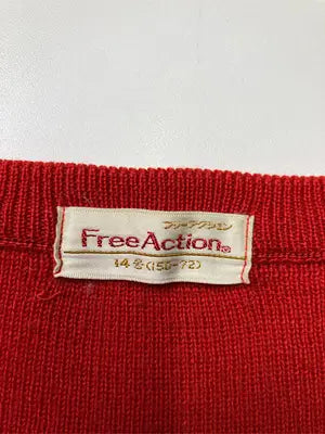 Free Action/ニット/セーター/トップス/レッド/14号