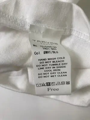 TRAVAS/Tシャツ/カットソー/トップス/ホワイト/Free