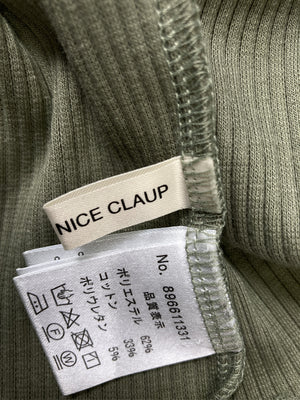 continuer de NICE CLAUP/コンティニューデナイスクラップ/Tシャツ/カットソー/トップス/カーキ
