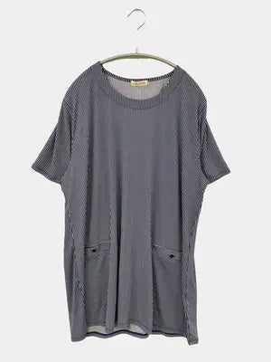 paciente/Tシャツ/カットソー/トップス/ネイビー/4L