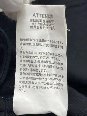 ALATO/Tシャツ/カットソー/トップス/ブラック/LL
