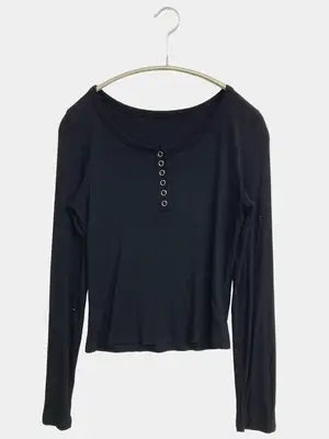 Tシャツ/カットソー/トップス/ブラック/L