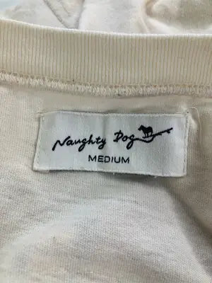 Naughty Dog/Tシャツ/カットソー/トップス/アイボリー/M