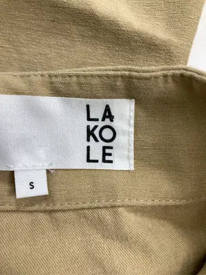 LAKOLE/ラコレ/つなぎ/オールインワン/オールインワン・サロペット/ベージュ/S