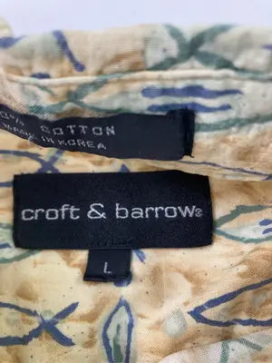 croft&barrow/クラフトアンドバロー/シャツ/ブラウス/トップス/ベージュ/L