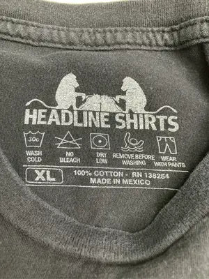 HEADLINE SHIRTS/Tシャツ/カットソー/トップス/ブラック/XL