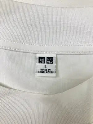 UNIQLO/ユニクロ/Tシャツ/カットソー/トップス/ホワイト/L