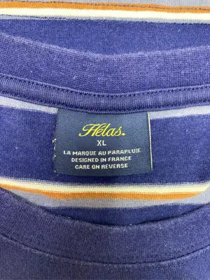 Helas/Tシャツ/カットソー/トップス/ネイビー/XL