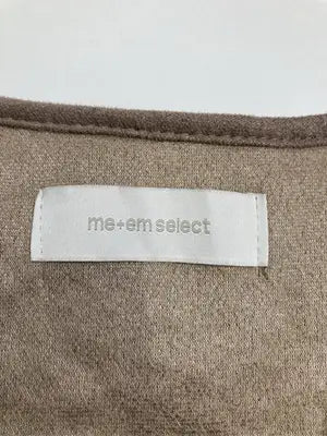 me+em select/ミームセレクト/ベスト/トップス/ブラウン/F